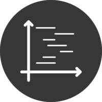 Mücke Diagramm Glyphe invertiert Symbol vektor