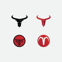 bull buffalo head ko djur maskot logo design vektor för sport horn buffalo djur däggdjur huvud logo vilda matador