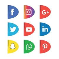 Social Media flache Icons Technologie, Netzwerk. Hintergrund-Gruppe Smiley-Gesicht-Verkauf. teilen, mögen, vektorillustration twitter, youtube, whatsapp, snapchat, facebook, instagram, tick tack, tok vektor