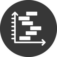 Mücke Diagramm Glyphe invertiert Symbol vektor