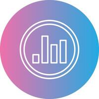 Riegel Linie Gradient Kreis Symbol vektor