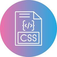 CSS Linie Gradient Kreis Symbol vektor
