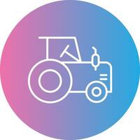 Traktor Linie Gradient Kreis Symbol vektor