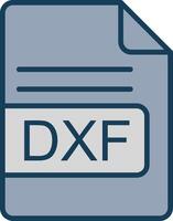 dxf Datei Format Linie gefüllt grau Symbol vektor