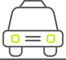 Taxilinie zweifarbiges Symbol vektor