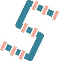 Rohr-Glyphe zweifarbiges Symbol vektor