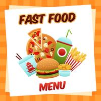 Fast Food-Menü