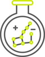 konstellation linje två Färg ikon vektor