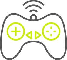 Controller-Linie zweifarbiges Symbol vektor