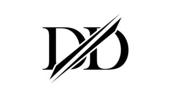 dd Brief Logo Design Vorlage Elemente. dd Brief Logo Design. vektor