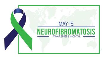 Neurofibromatose Bewusstsein Monat beobachtete jeder Jahr im dürfen. Vorlage zum Hintergrund, Banner, Karte, Poster mit Text Inschrift. vektor