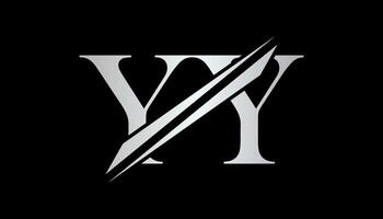 yy Brief Logo Design Vorlage Elemente. yy Brief Logo Design. vektor