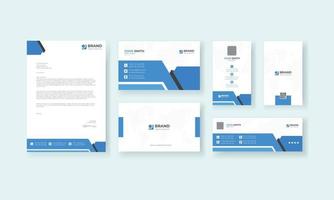 Corporate Business Identity Briefpapier-Set für minimale Branding Identity Template.editable Visitenkarte, Briefkopf, Markenidentität Druckdesign vektor