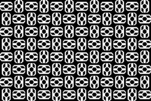 abstrakt nahtlos wiederholen Muster. schwarz und Weiß nahtlos geometrisch Textil- Muster. abstrakt Mosaik Fliese Hintergrund Dekor. vektor