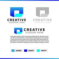 abstrakt logotyp design med modern begrepp illustration vektor