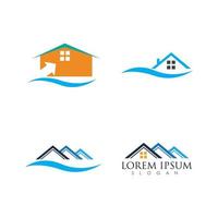 Home-Logo-Vektor-Symbol-Illustration-Design-Vorlage vektor