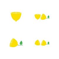 frische Zitronenfrüchte, Sammlung von Vektorillustrationen vektor