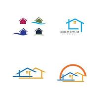 Home-Logo-Vektor-Symbol-Illustration-Design-Vorlage vektor