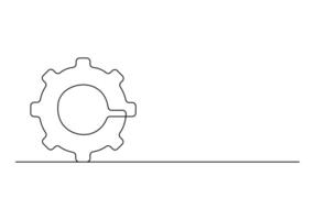 Rahmen Symbol kontinuierlich Single Linie Zeichnung kostenlos Illustration vektor