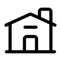 enkel hus ikon. de ikon kan vara Begagnade för webbplatser, skriva ut mallar, presentation mallar, illustrationer, etc vektor