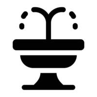 einfach Brunnen solide Symbol. das Symbol können Sein benutzt zum Webseiten, drucken Vorlagen, Präsentation Vorlagen, Illustrationen, usw vektor