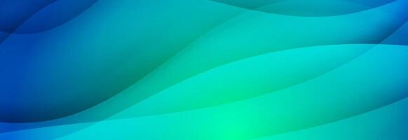 abstrakt Grün Blau glänzend glatt Wellen Hintergrund vektor