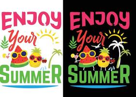 sommar t-shirt design vektor