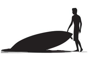 surfing silhuett design vit bakgrund proffs vektor