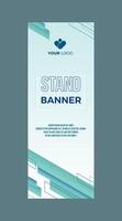 Blau Stand Banner Hintergrund vektor