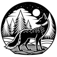 Wolf Symbol Illustration Satz. Tiere Illustration Zeichen Sammlung. wild Leben Symbol. vektor