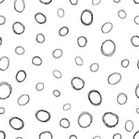 sömlös mönster med skiss cirklar form vektor