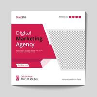 Marketing Agentur Sozial Medien Post, Digital Marketing Netz Banner, korporativ Platz Flyer Vorlage Banner vektor