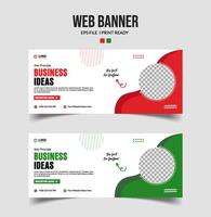 Geschäft Netz Header Banner Vorlage Design. vektor