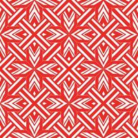 en röd och vit geometrisk mönster vektor