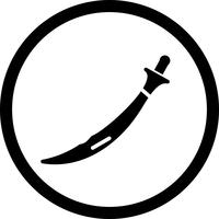 Vektor svärd ikon