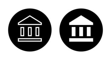 Bank Symbol im generisch Stil. Museum Universität Zeichen Symbol vektor