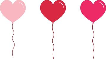 hjärta ballon design vektor