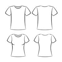 T-Shirt-Vorlage vektor