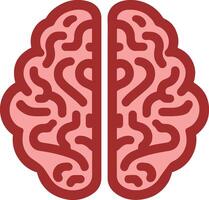 Gehirn medizinisch Symbol Illustration. vektor