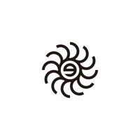Brief G im Kreis, Technologie geometrisch Symbol einfach Logo vektor