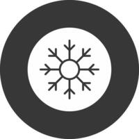 Frost Glyphe invertiert Symbol vektor