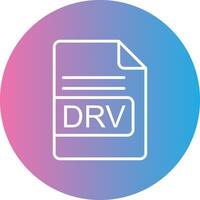 drv Datei Format Linie Gradient Kreis Symbol vektor