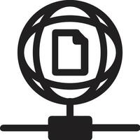 Lager Daten Symbol Symbol Bild zum Datenbank Illustration vektor