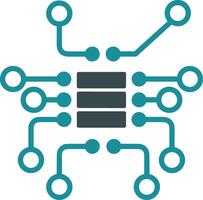 lagring data ikon symbol bild för databas illustration vektor