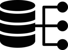 lagring data ikon symbol bild för databas illustration vektor