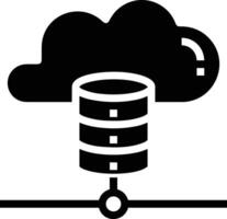 lagring data ikon symbol bild för databas illustration vektor