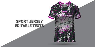 Sport Jersey Vorlage Sport T-Shirt Design Sport Jersey Design Uniform Konzept vektor