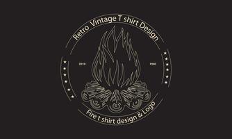 Retro-Vintage-T-Shirt-Design vektor