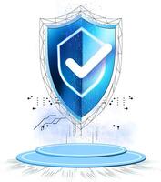 Cyber Sicherheit Konzept.Cybersicherheit, Antivirus, Verschlüsselung, Daten Schutz. Software Entwicklung. Sicherheit Internet Technologie vektor