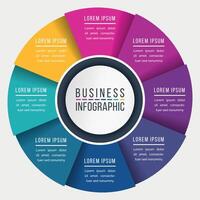 Infografiken 8 Optionen oder Schritte Design Vorlage zum Geschäft Information vektor